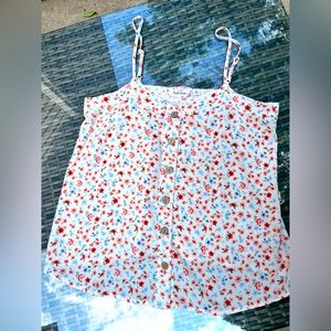 Pink Rose Floral Top